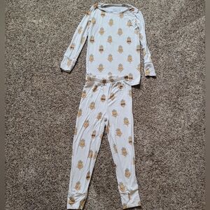 Willow+co Bamboo Pinapple Pajamas Size 4